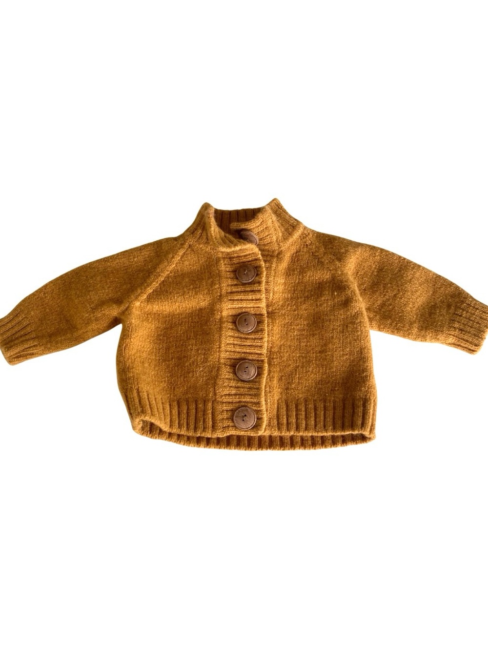 Kids Button-Front Merino Wool Sweater